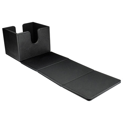Ultra Pro - Vivid Alcove Edge Deck Box (Black) - Stores & Protects Up To 100 Standard Size Collectible, Baseball, Gaming, Sports or Any Standard Size