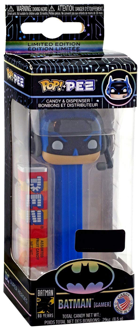 Funko Pop! Pez: DC Super Heroes - Blue Batman (Gamer) Exclusive