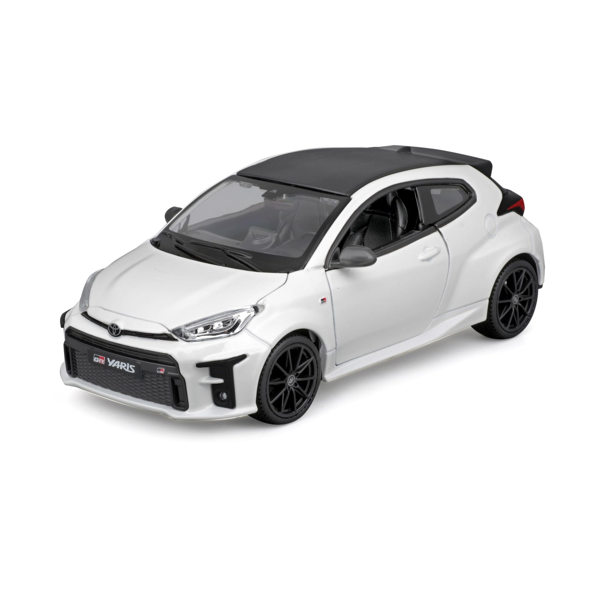 Maisto 2021 Toyota GR Yaris White with Carbon Top Special Edition Series 1/24 Diecast Model Car