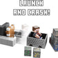 Minecraft Minecart Mayhem Playset With Steve Character Figure, Launching Cart And Accessories, Creation, Exploration And Survival Game For Kids Ages 6
