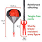 NUTTY TOYS Parachute Toys for Kids - Tangle Free Outdoor Flying Parachute Men, Top Indoor & Outside, 3 4 5 6 7 8 9 10 11 12 Year Old, Best Christmas