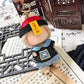 Clothes for Labubu Halloween Zombie Outfit 2-Piece Set - Cute Glossy Jumpsuit & Hat for 17cm Dolls(No Doll) (Style A)