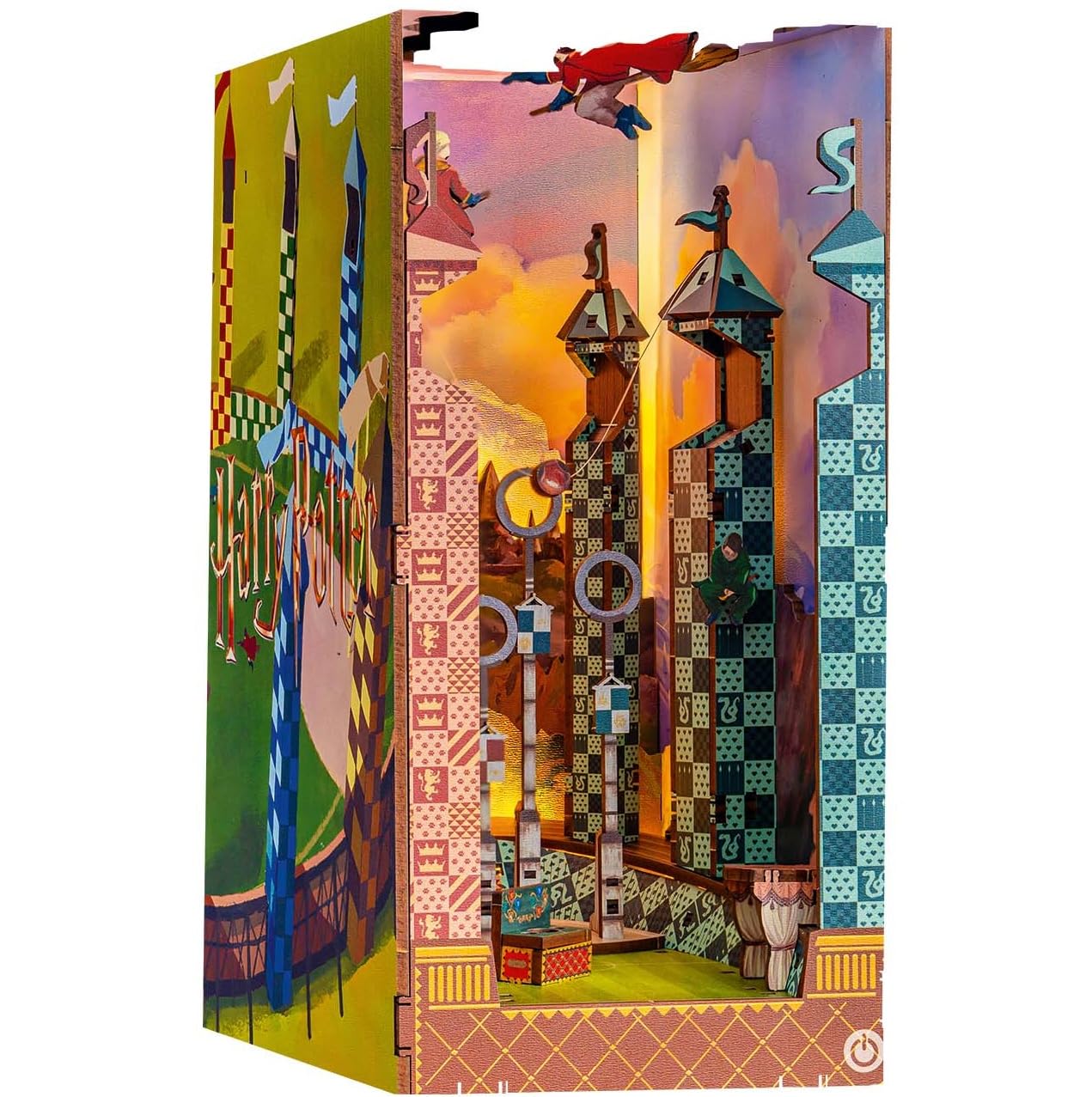 Revell Harry Potter Quidditch Field 3D Book Nook Wooden Puzzle Kit
