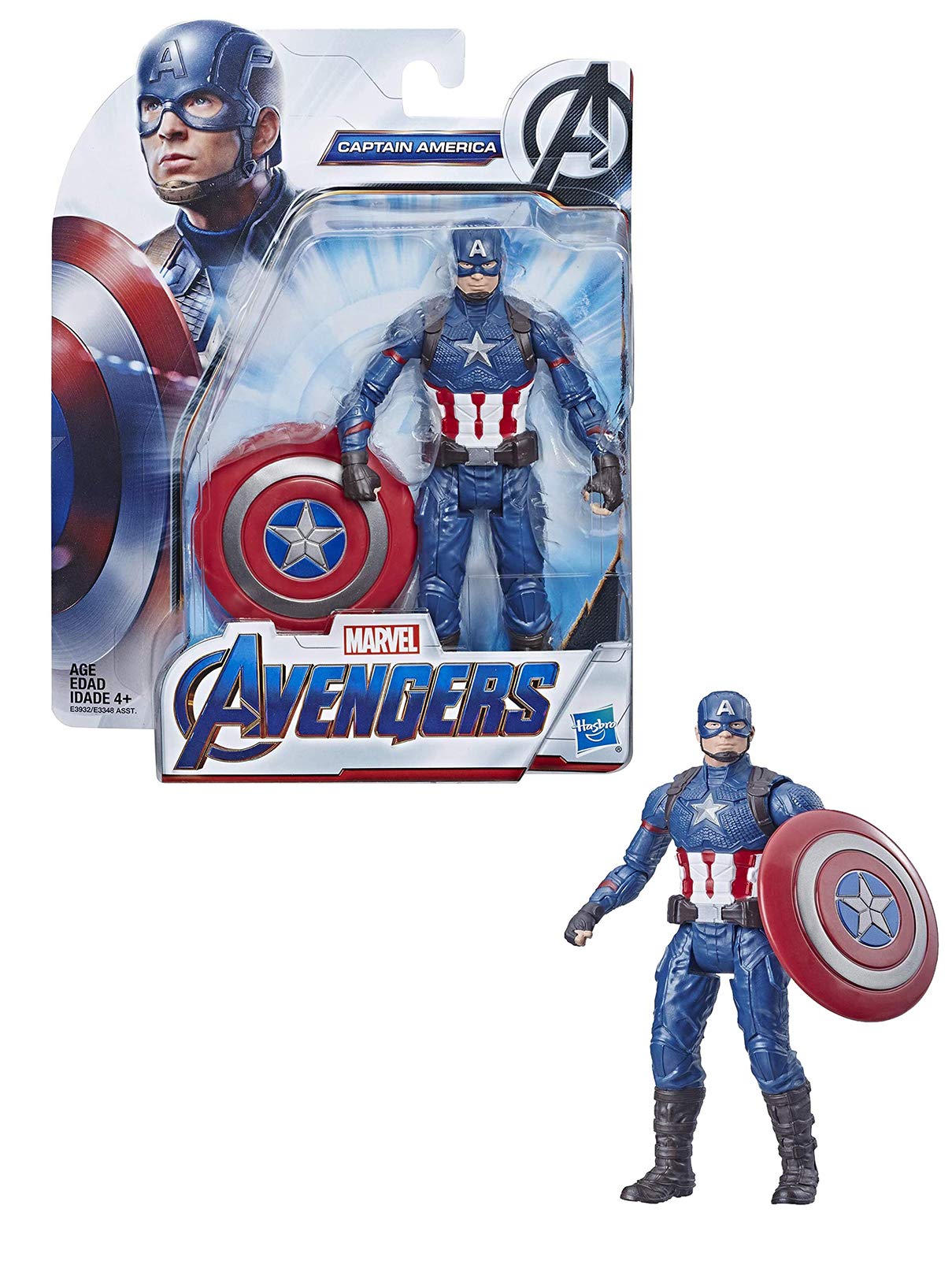 Marvel Avengers Captain America 6"-Scale Marvel Super Hero Action Figure Toy