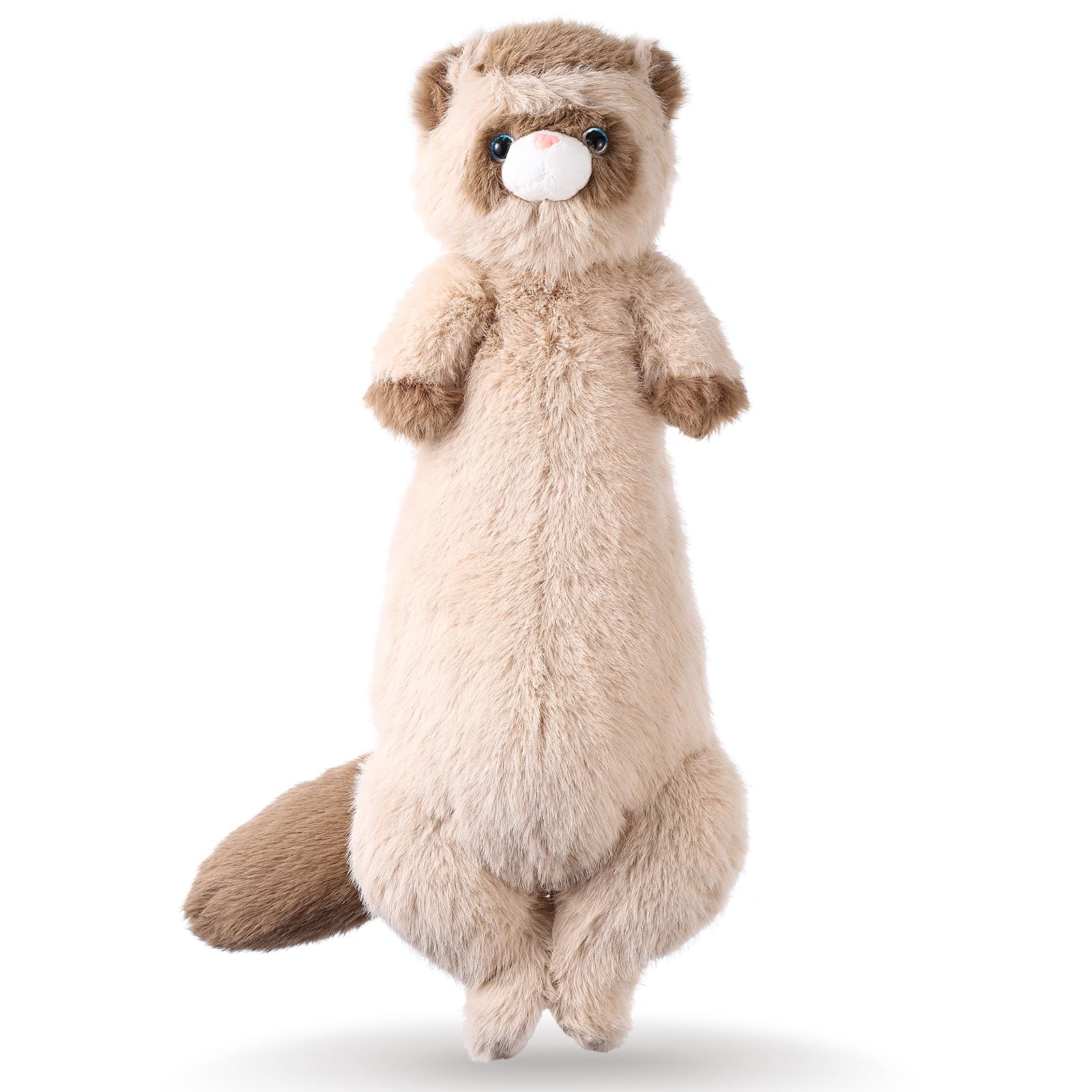 ZJoey 20.5 Inch Ferret Plush Stuffed Animal Long Cute Ferrets Pillow Soft Doll Stuffed Cute Toys Animals Lover Gift Kid Birthday Holiday Party