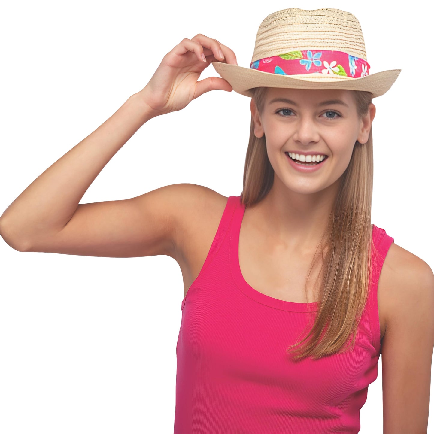 Fun Express LUAU FEDORA ASSORTMENT - Apparel Accessories - 6 Pieces
