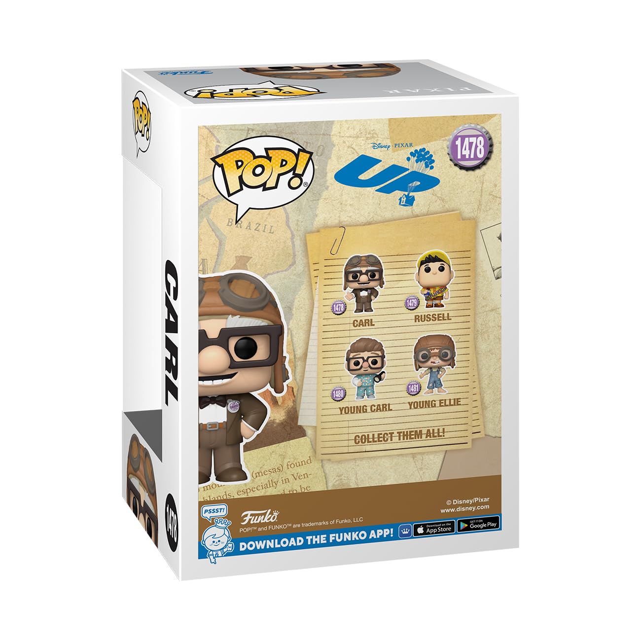 Funko POP! Disney: UP - Carl Fredricksen - up - Collectable Vinyl Figure - Gift Idea - Official Merchandise - for Kids & Adults - Movies Fans - Model