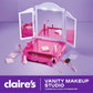 Claire's Makeup Vanity with Light-Up Tri-Panel Mirror, 13-Piece Real Cosmetic Set, Pretend Play Makeup for Kids 8-12, Girl Toys & Beauty Activity Gift