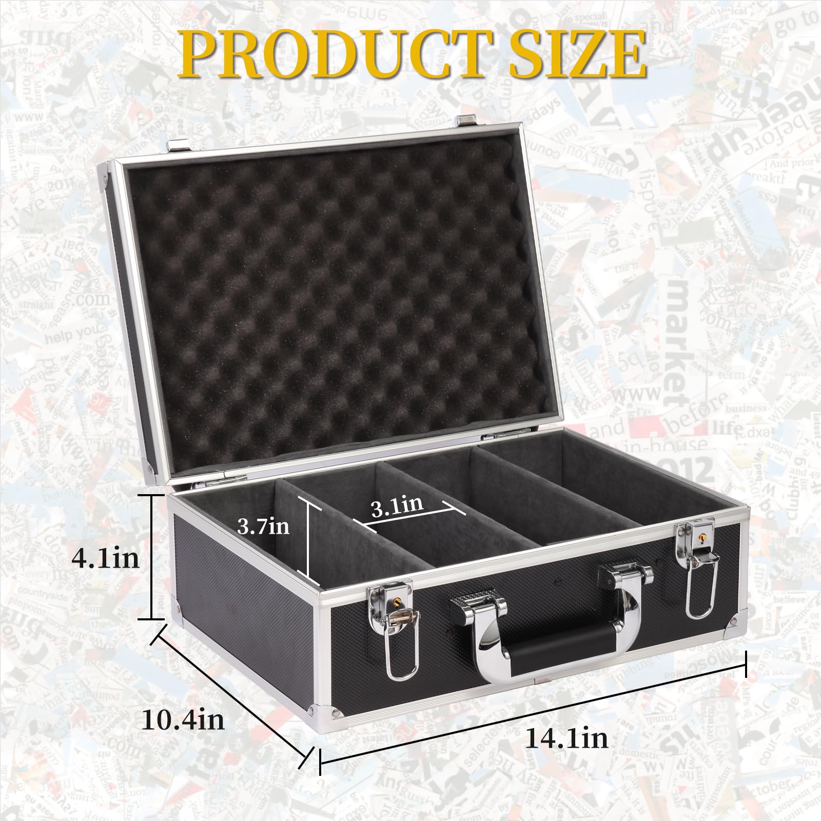 TONYLAIJIANTAO Toploaders Storage Box fits 3" x 4" 35pt Rigid Card, Trading Cards, Sports Cards?Graded Card ? (Holds 500+ Toploaders) (Black)