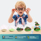 kiddgroo Dinosaur Light-Up Terrarium Kit for Kids- Birthday Gifts for Boys Ages 4 5 6 7 8-12 Year Old- Dinosaur Toys for Boys with Multicolor LED