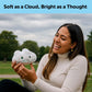 Thunderheads Cumulus Cloud Plushie, Weather-Inspired Soft Collectible with Fun Fact Card for Earth Education, Eco-Conscious Science Gift for Families