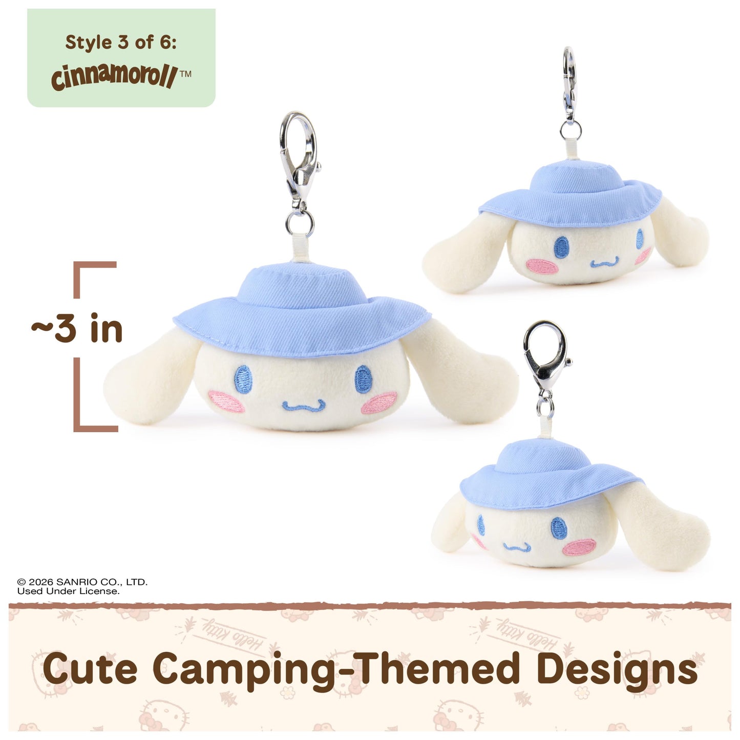 GUND Hello Kitty & Friends 3-Inch Surprise Camping Plush (1 of 6 Styles)