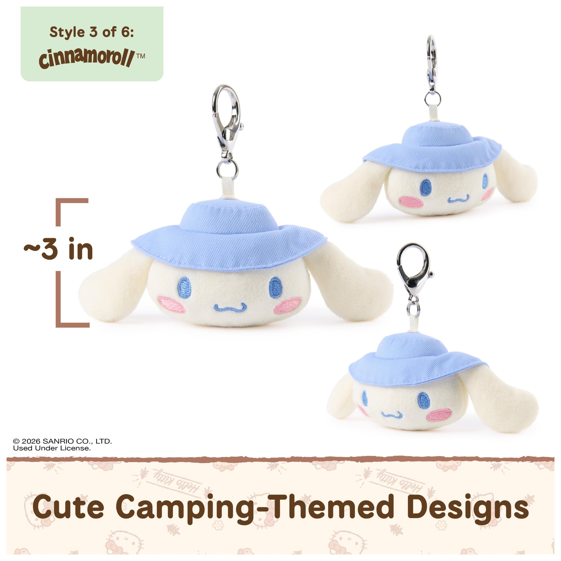 GUND Hello Kitty & Friends 3-Inch Surprise Camping Plush (1 of 6 Styles)