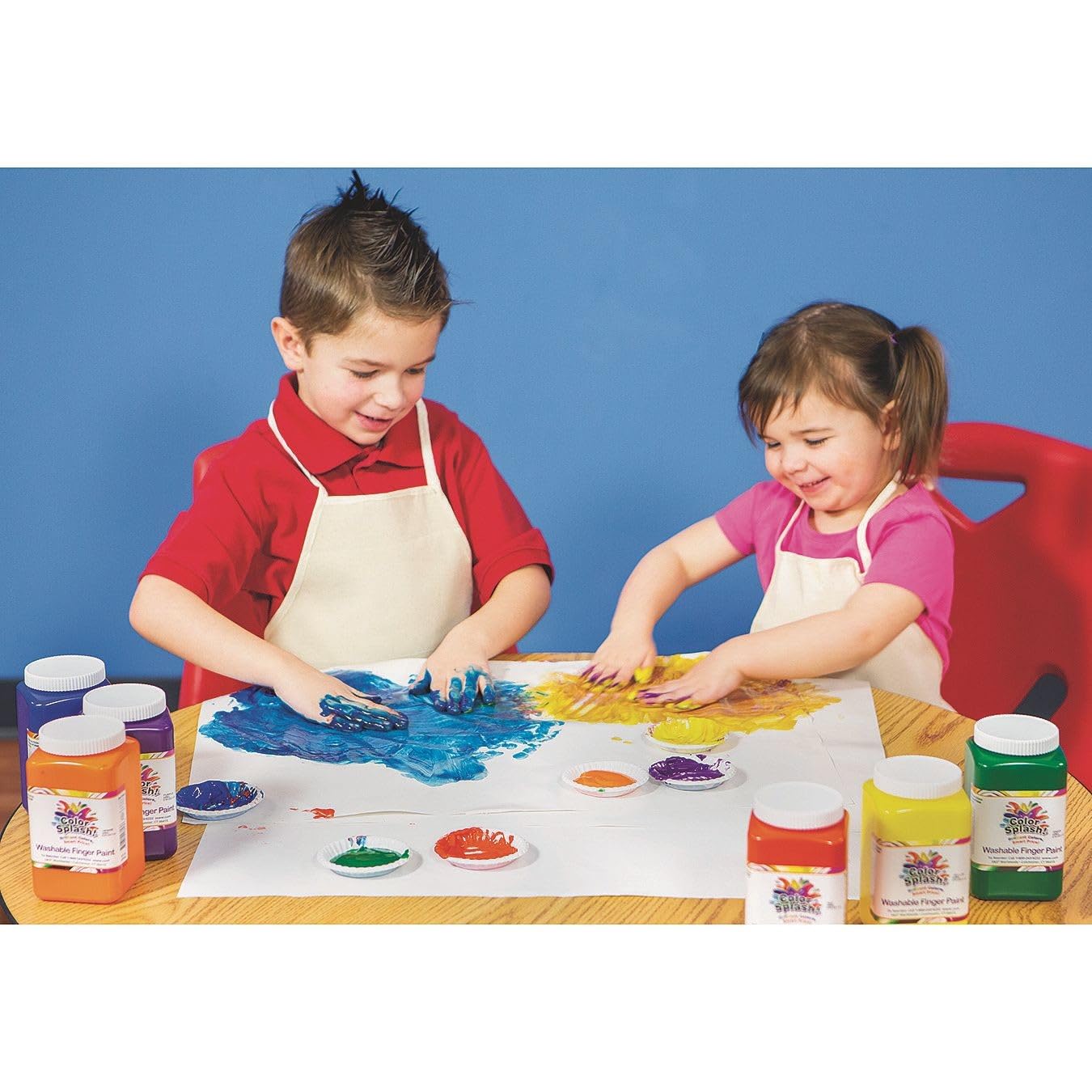 Color Splash! Washable Finger Paints (Set of 6)
