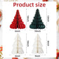 4pcs Christmas Decorations Folding Christmas Honeycomb Paper Tree 3D Xmas Trees Table Centerpiece Christmas Tree Honeycomb Decorations for New Years