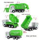 Garbage Truck Toy Vehicles Playset w/Play Mat,Friction Powered Sanitation Truck/Dump Truck/Tipper/Water Tanker,8 Pcs Signposts,6 Pcs Mini Engineer