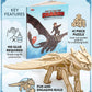 DreamWorks How to Train Your Dragon Toothless 3D Wood Puzzle Model Kit (41 Pcs) with Book - Build & Paint Your Own 3-D Dragon Figure Toy No Glue