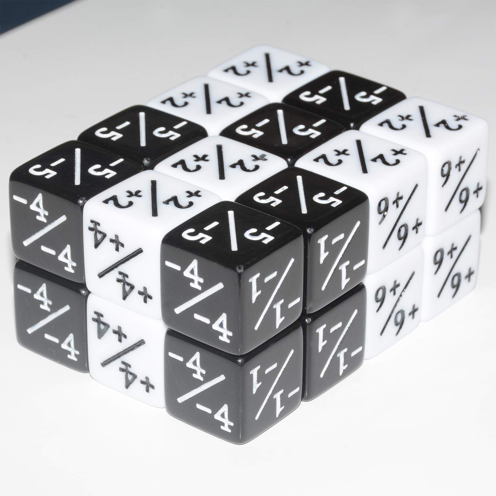 Six Sided Dice Set, 24Pieces Counter Dice Token Dice Tracking Counter for MTG CCG Card Gaming