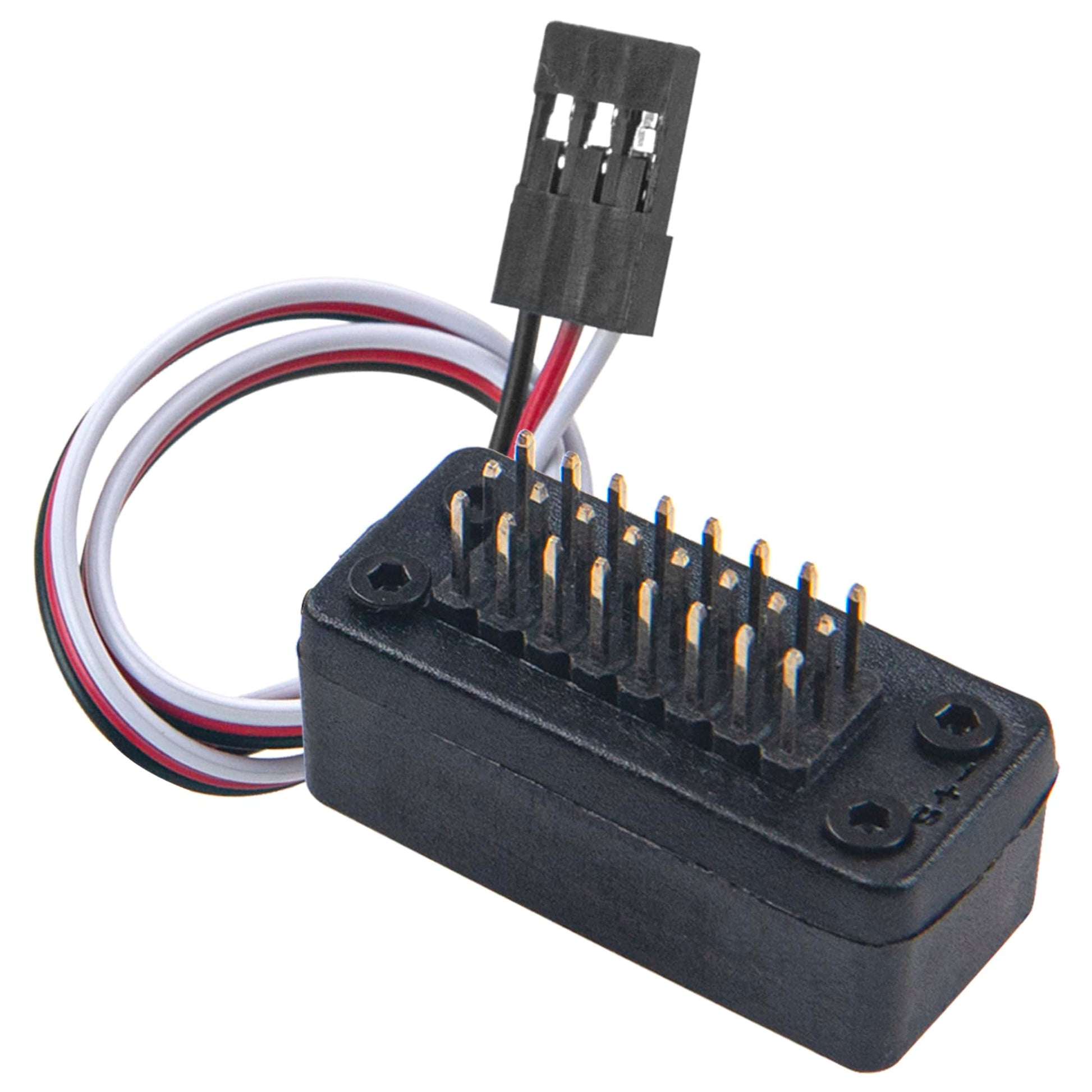 Vgoohobby RC Car CH3 Extender CH3 Control Switch 8-Port Hub Third Channel Switch Compatible with 1/8 1/10 1/16 RC Car Led Winch Roof Led Light