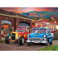 Bits and Pieces 500 Piece Puzzles for Adults - Large 18" x 24" Jigsaw Puzzles 500 Pieces Classic Cars Hot Rods, Random Die Cut, No 2 Pieces Alike, Hot