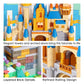 Micro Brick Castle Building Blocks Toy Set, Creative Home Wall Decor and Office Art Painting for Girls Ages 8+, DIY 3D Castle Model for Adults, Teens