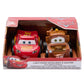 Disney Store Official Lightning McQueen and Tow Mater Pullback Stunt Vehicles Set - Pull Back Toys, 4 Tricks - Super Speed, Wheelie, Spin Right/Left