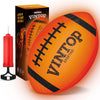 VINTOP Light Up Football - LED Glow in the Dark Football NO 6 for Kids & Adults Outdoor Sports, Birthday Gifts, Includes Free Air Pump, Sturdy Durable