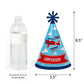 Big Dot of Happiness Taking Flight - Airplane - Cone Happy Birthday Party Hats for Kids and Adults - Set of 8 (Standard Size)