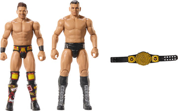 Mattel WWE Main Event Championship Showdown 2-Pack Action Figures & Accessory, Series #20 Gunther & The Miz Collectible Set