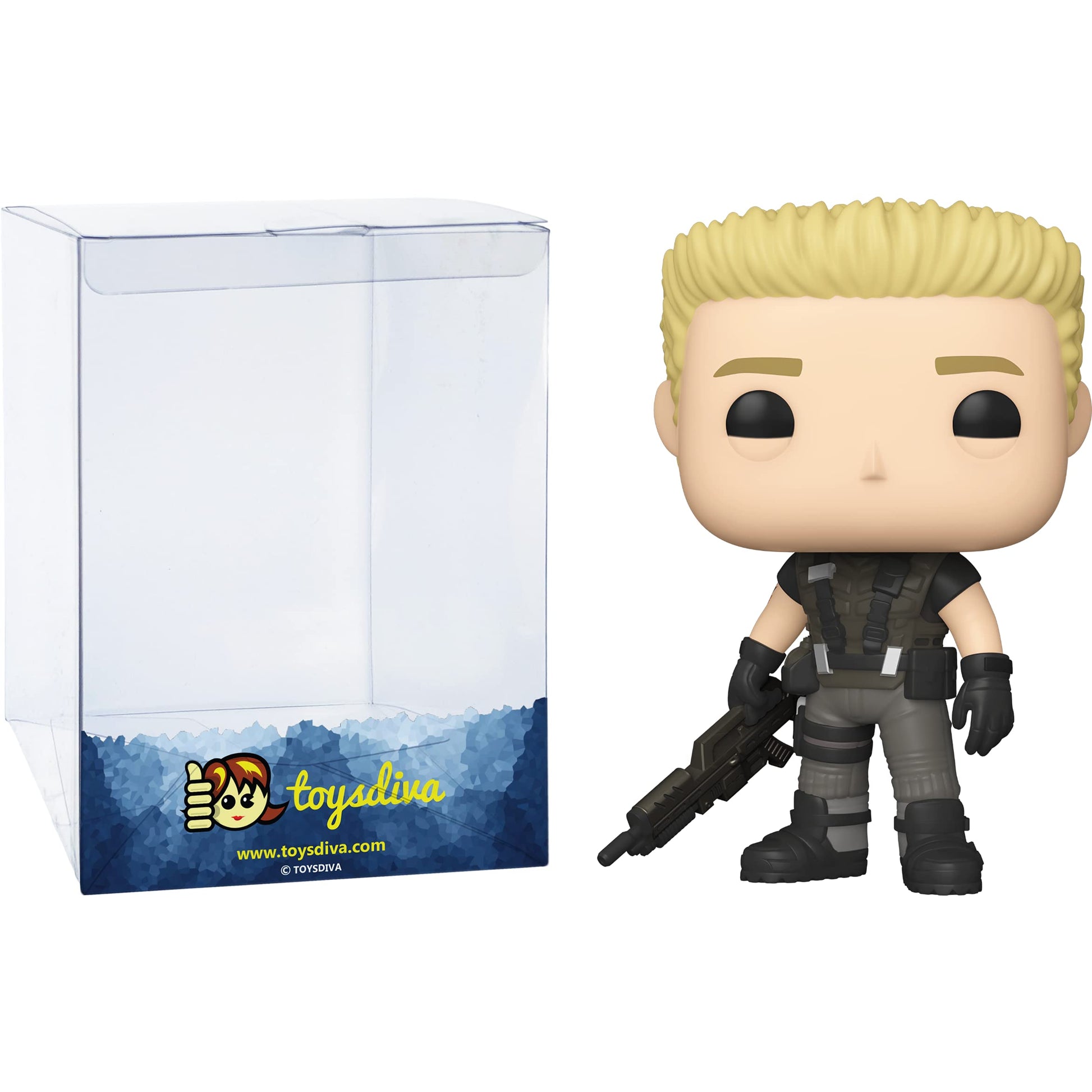 Funko Ace Levy: P o p ! Movies Vinyl Figurine Bundle with 1 Compatible 'ToysDiva' Graphic Protector (1049-51945 - B)
