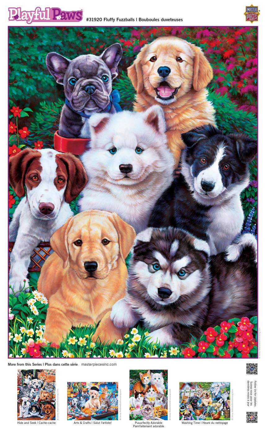 MasterPieces 300 Piece EZ Grip Jigsaw Puzzle - Fluffy Fuzzballs - 18"x24"