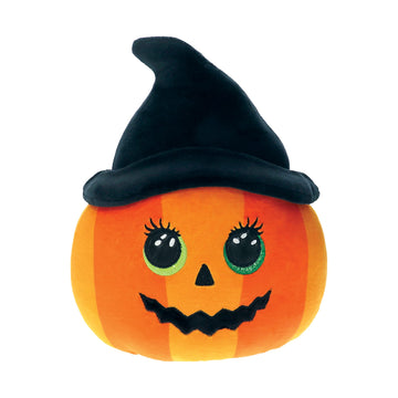 ty UK Ramona Pumpkin Squish a Boo 10" | Halloween 2022 Beanie Baby Soft Plush Toy | Collectible Cuddly Stuffed Teddy, Multicoloured, 39345