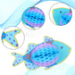 Skylety 9 Pcs Under The Sea Party Decorations Ocean Themed Animal Honeycomb Hanging Centerpiece Large Tropical Fish Decor Mermaid Creatures Supplies