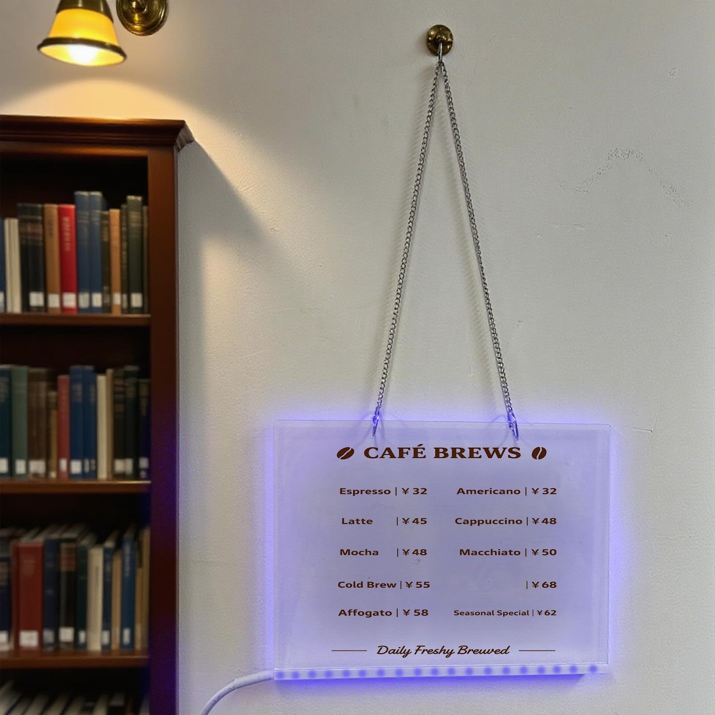 LED Drawing Board for Kids 13.7''X10'' Acrylic Message White Board