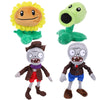 BASHERISE 3 PCS PVZ Plant Plush Normal Sets Toys Sunflower, Green Pea, Gray Zombies, Brown Coat Toys Figure Doll, Great Gift for Christmas, Birthday