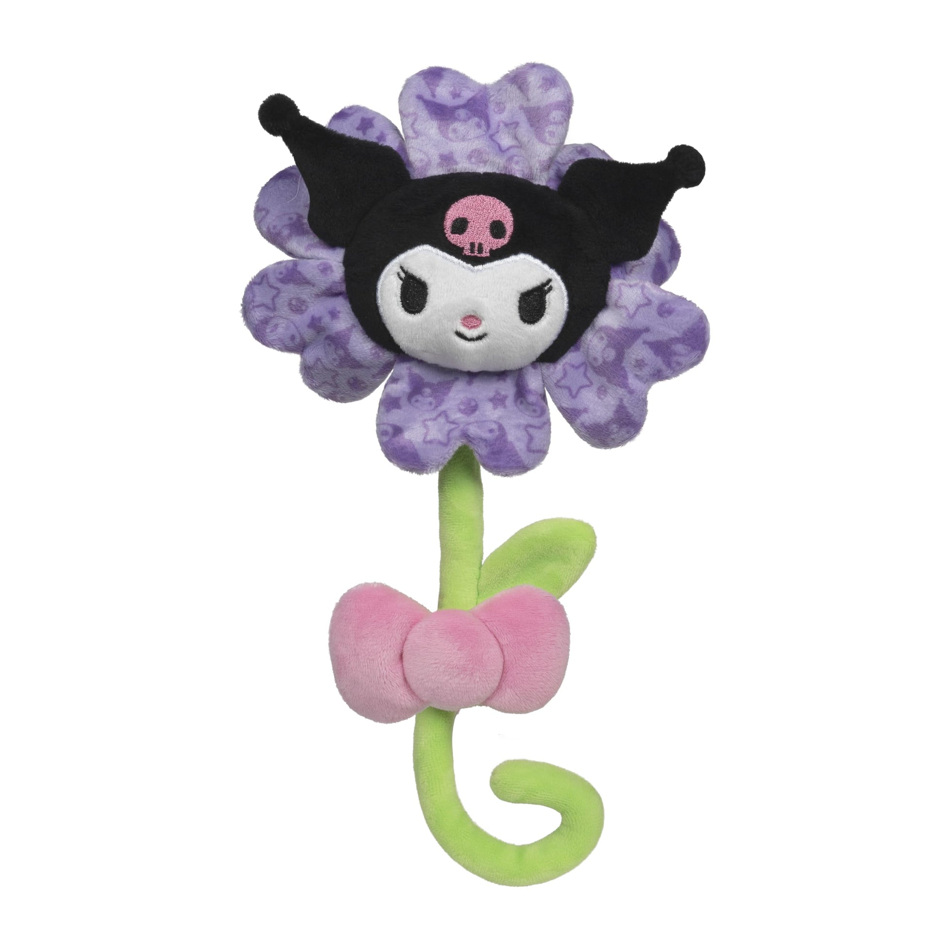 Hello Kitty and Friends 14-inch Kuromi Purple Plush Special Occasion Flower with a Bendable Stem - Giftable Packaging - Officially Licensed - Ages 6+