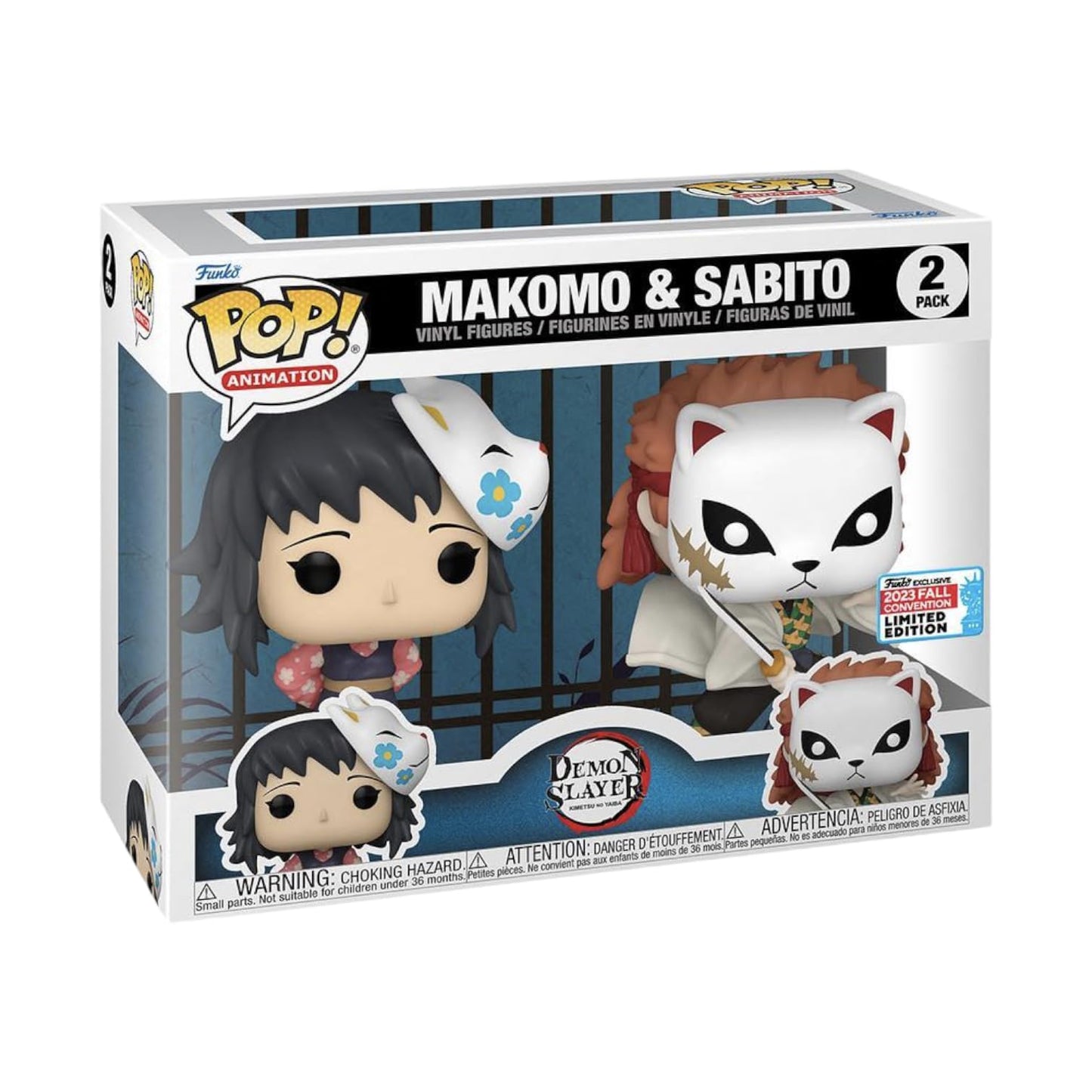 Funko Pop! Demon Slayer Makomo & Sabito 2-Pack (2023 Fall Convention Limited Edition)
