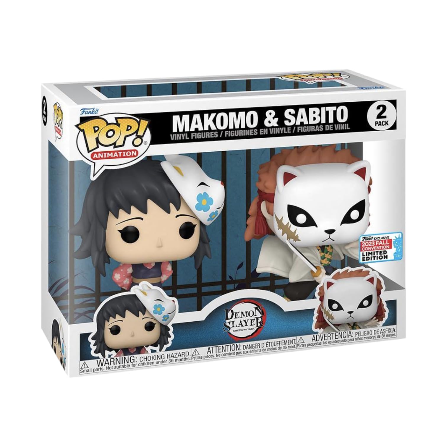 Funko Pop! Demon Slayer Makomo & Sabito 2-Pack (2023 Fall Convention Limited Edition)