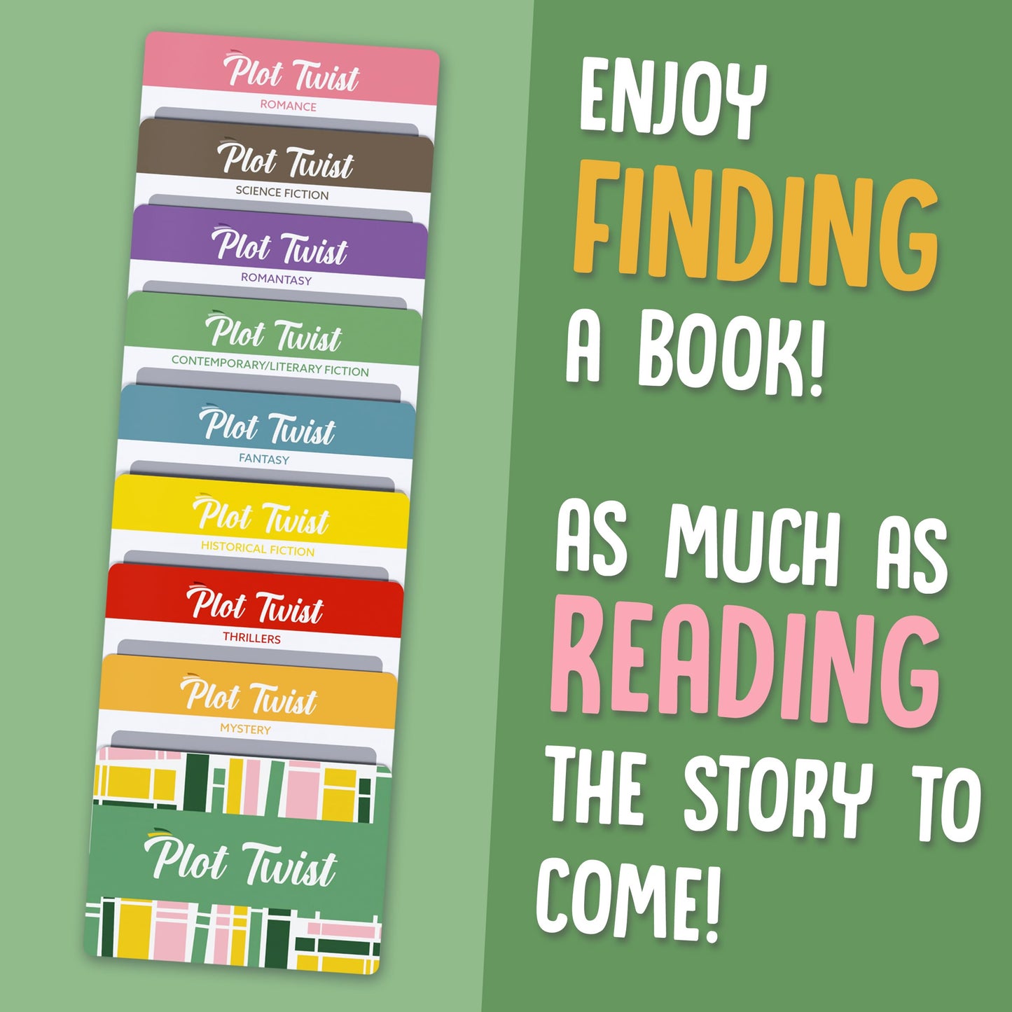 Blue Wasatch Games Plot Twist Season 2: 36 Book Recommendation Scratch Off Cards Across 8 Unique Fictional Genres. Gift for Couples, Book Clubs