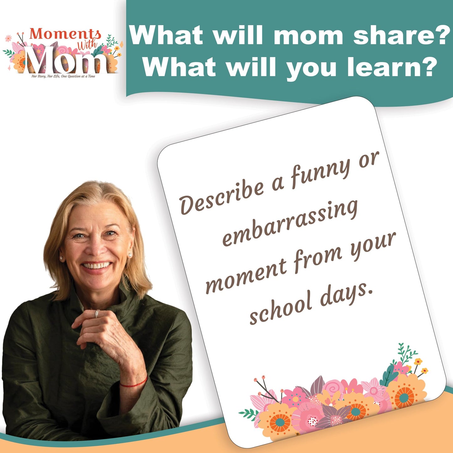 Game That Song Moments with Mom - Conversation Cards Gift for Mother's on her Day! Includes 120 question Cards for boy and Daughter Gifts to Learn