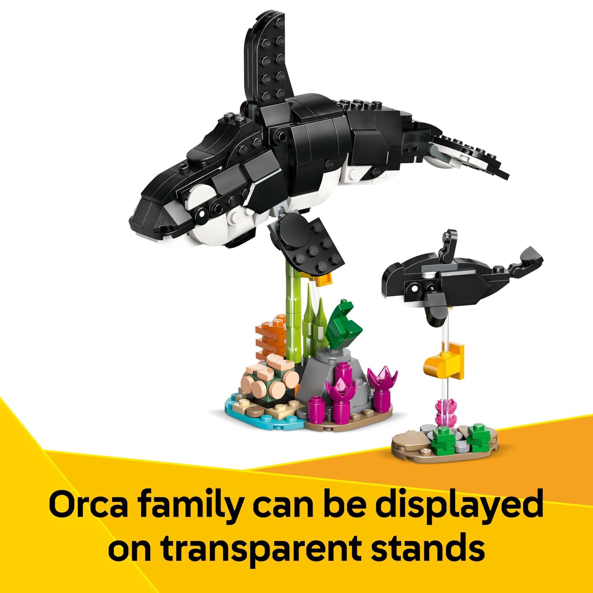 LEGO Creator 3 in 1 Wild Animals Panda Family - Building Toy Kit for Kids with 3 Building Options, Panda, Penguin, or Orca - 8 Year Old Girl & Boy
