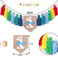 Rainbow 1st High Chair Banner - Colorful Tassel Highchair Banner, 1st Birthday Boy, Cake Smash Backdrop, Birthday Highchair Yarn Tassel Banner