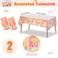 189 Pcs Two Groovy Birthday Party Tableware Set, Groovy Boho Hippie Daisy Tablecloth 24 Guests Dinner Plates Dessert Plates Cups and Napkins for Girl