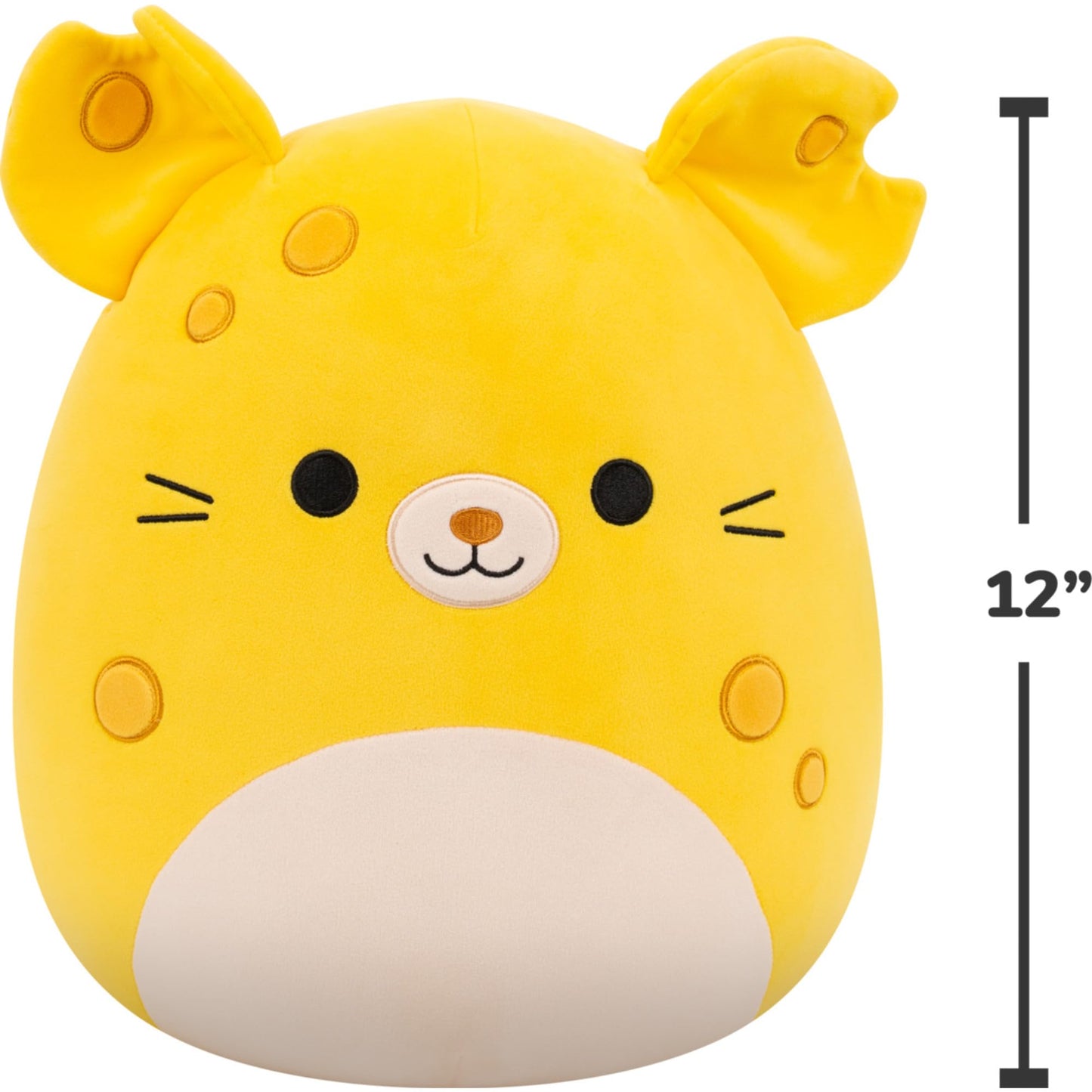 Squishmallows Original 12in Amelia the Cheese Mouse - Official Jazwares Plush (Medium-Sized)