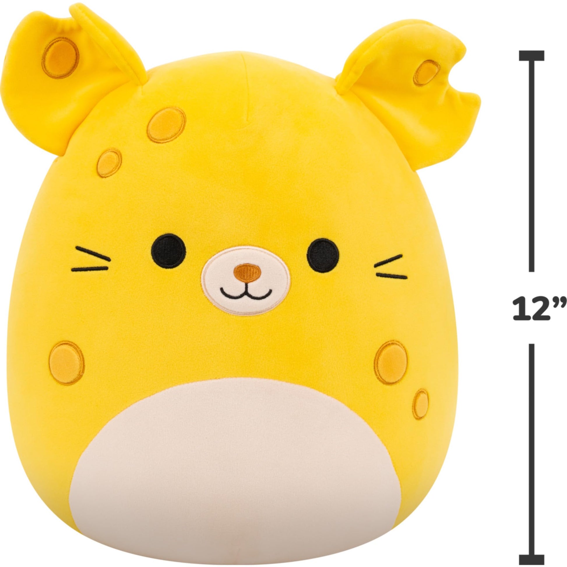 Squishmallows Original 12in Amelia the Cheese Mouse - Official Jazwares Plush (Medium-Sized)