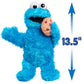 Just Play Sesame Street 13.5-inch Nom Nom Cookie Monster Plush with Sounds and Motion, Blue, Kids Toys for Ages
