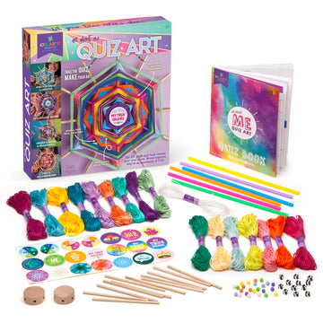 Craft-tastic - All About Me Quiz Art - Craft Kit - Answer Fun Questions to Make a Personalized Piece of Art - Ages 8+