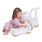 Tender Leaf Toys - Sweet Dreams Dolly Bed - Wooden Baby Doll Rocking Cradle with Bedding and Accessories - Encourages Love and Nurturing Play for Boys