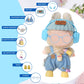 8-Piece Set Dolls Clothes(NO Doll), 17cm Dolls Cute Outfit Accessories, Small Clothes Set for Doll, Gift for Women(Blue)