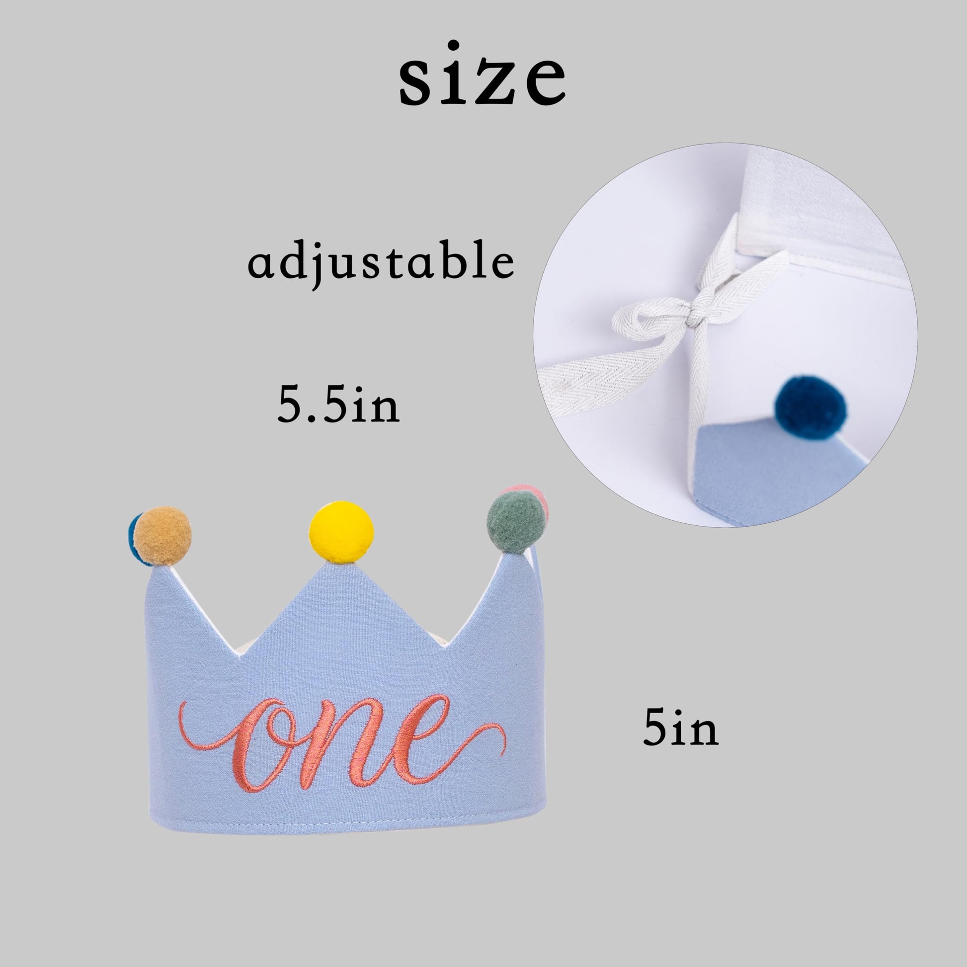 Fenzpartee First Birthday Party Hat - 1st Birthday Party Crown Hat, Unisex One Birthday Decoration Supplies Crown, Anniversary Milestone Celebration
